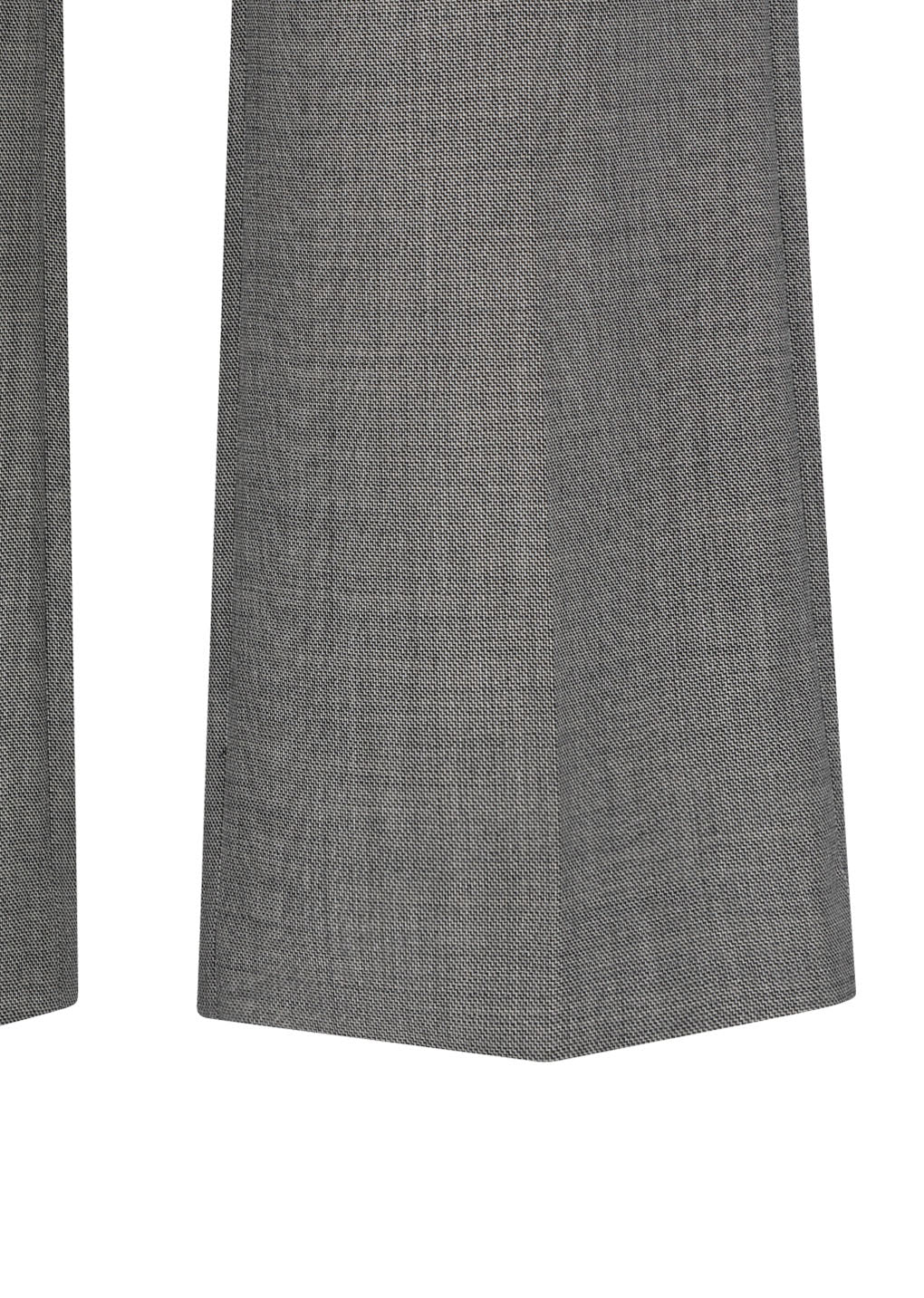 wool flared pants, grey beige