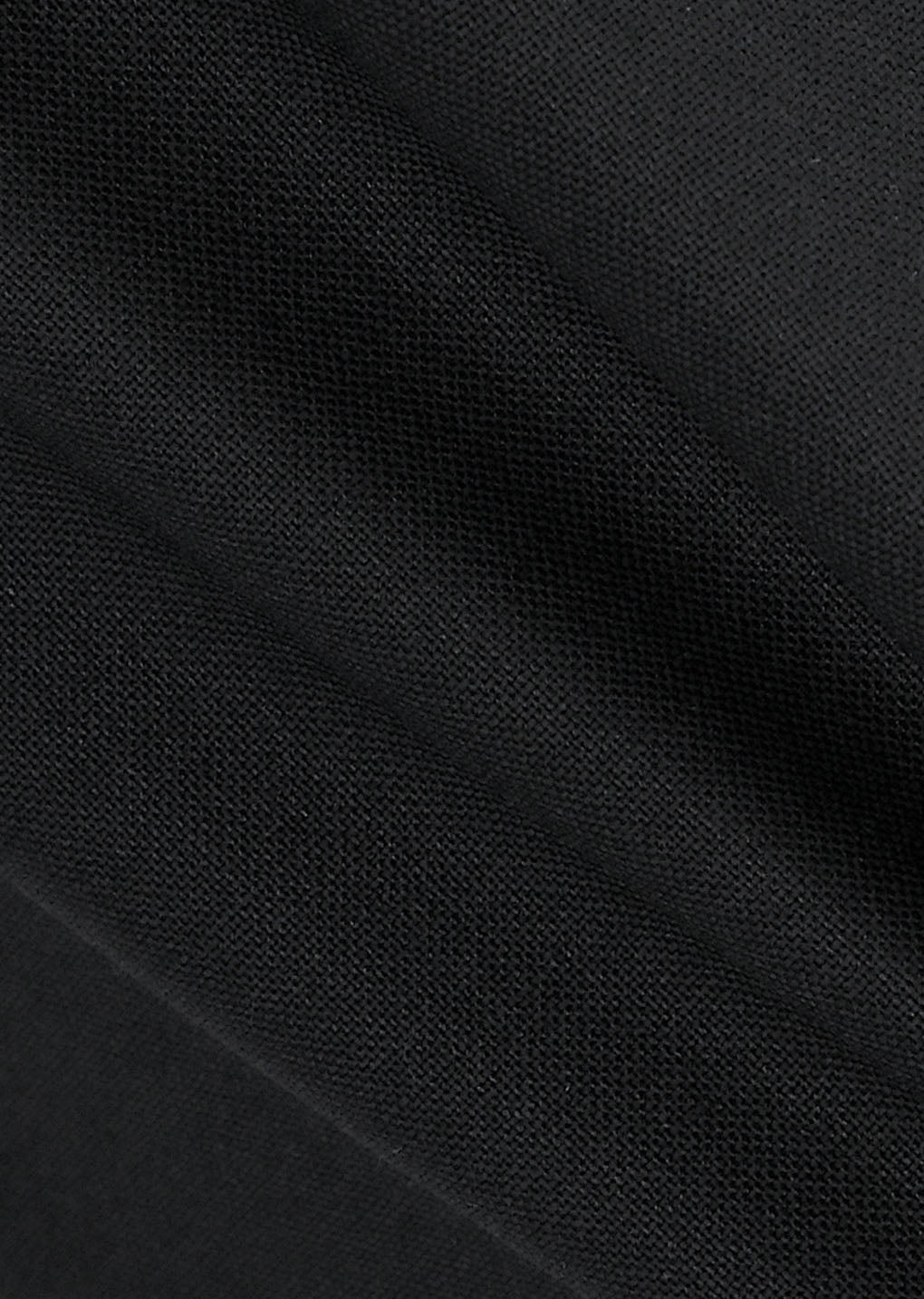 wool wide pants, black