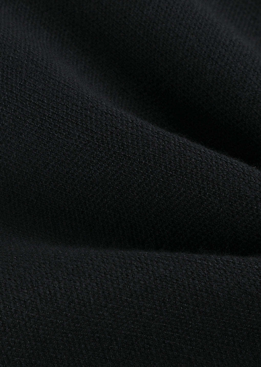 curved silhouette cardigan, black