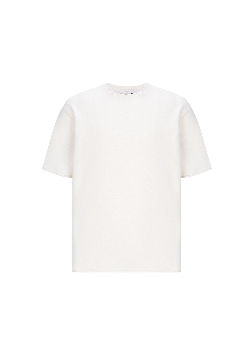 cashmere easy half sleeve knit, ivory