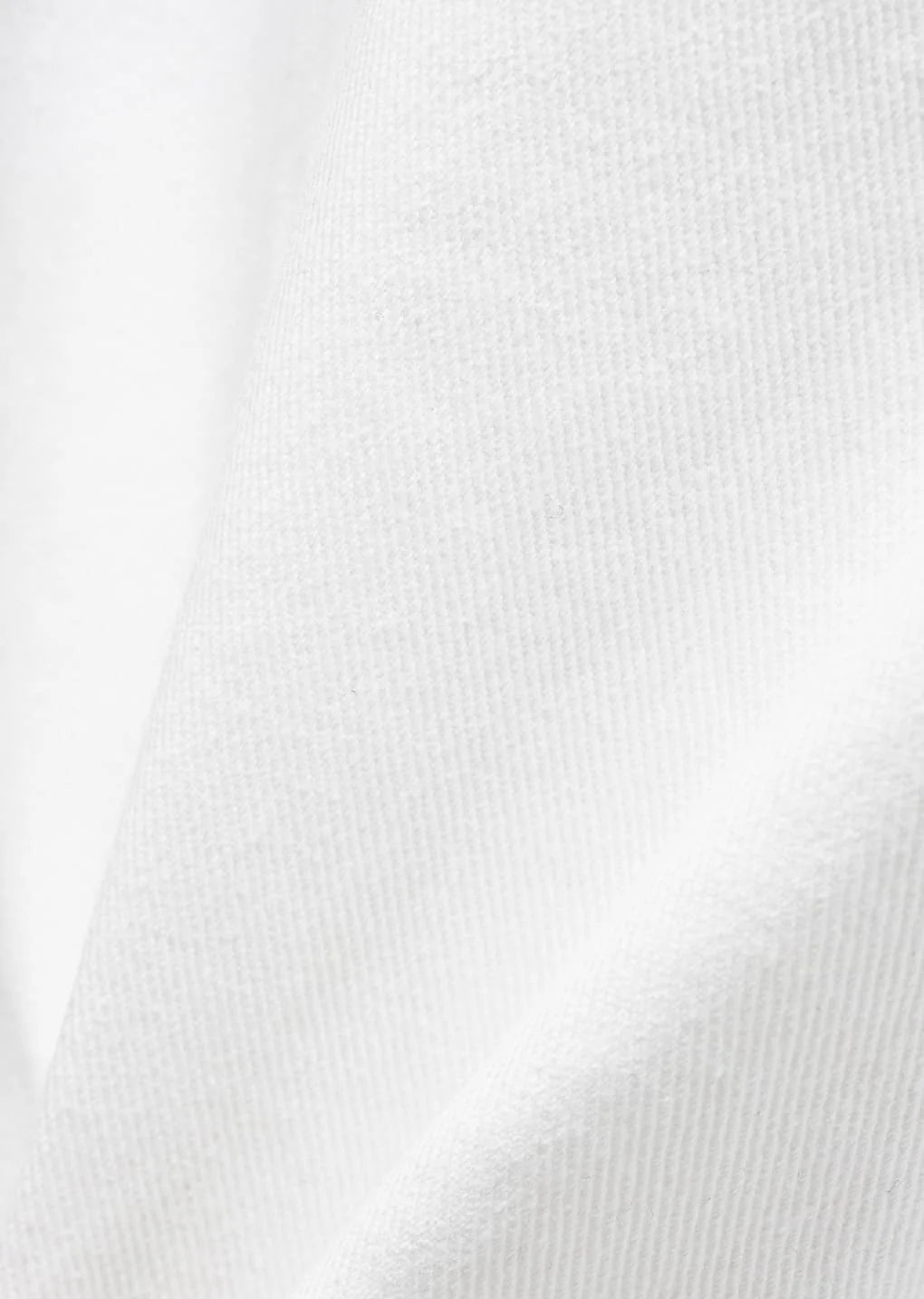 men's curved seam denim, white