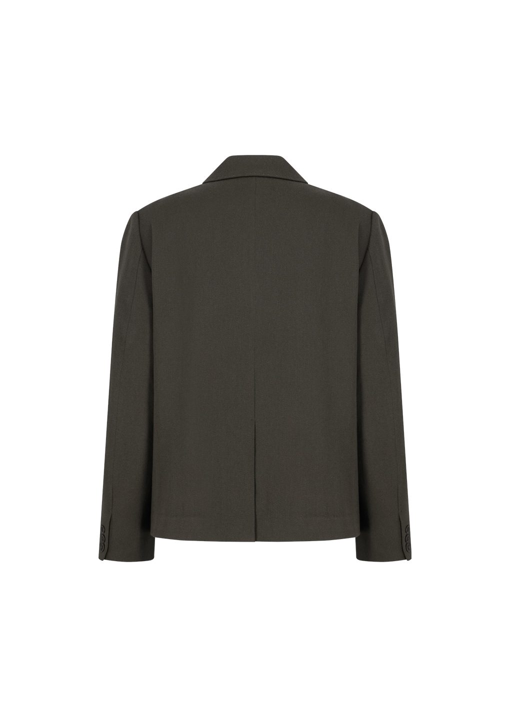 single breasted wool jacket, brown