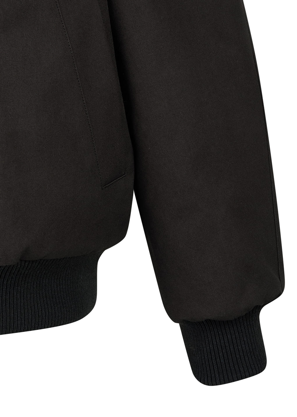 cotton reversible shearling jumper, black