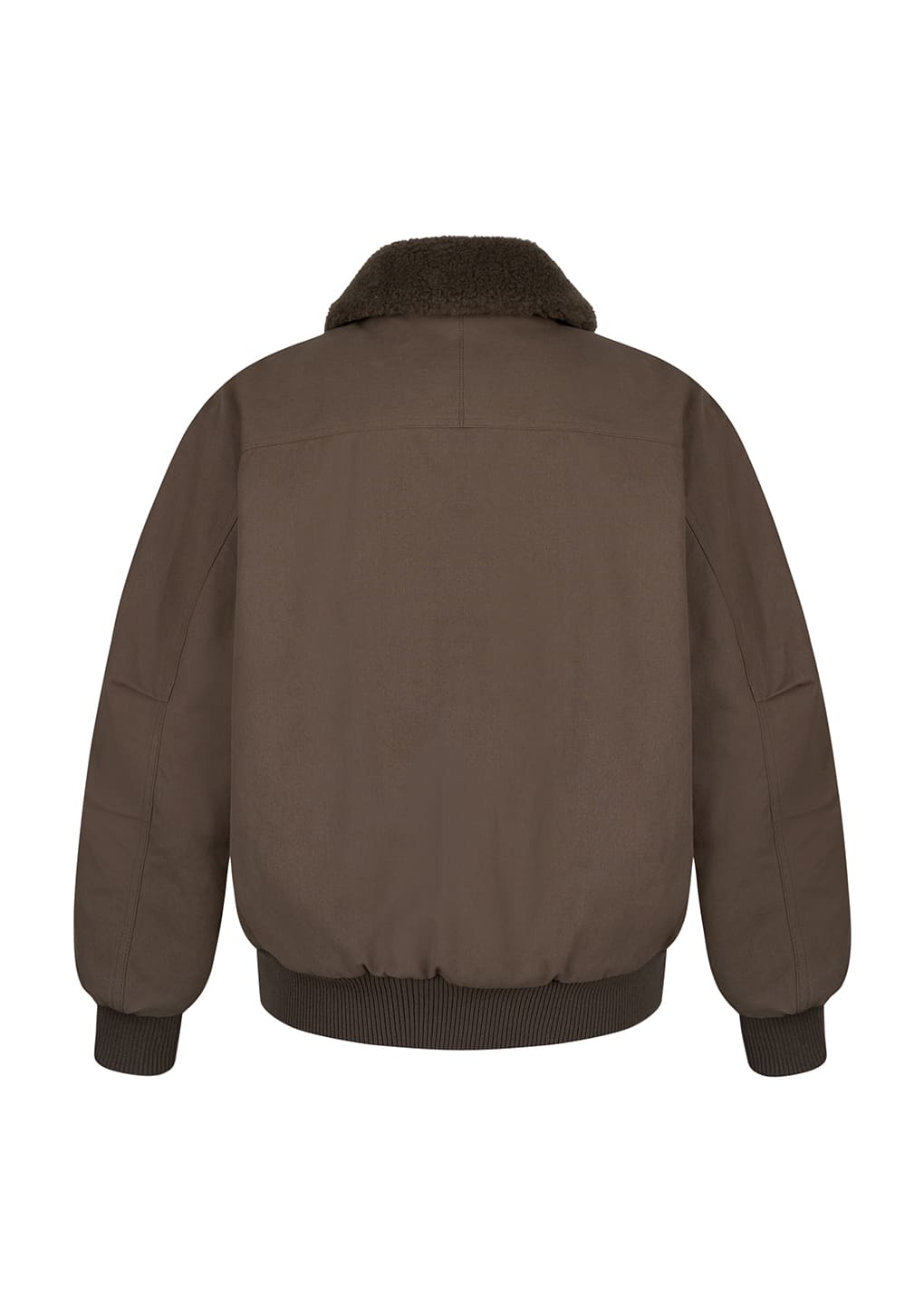 cotton reversible shearling jumper, brown