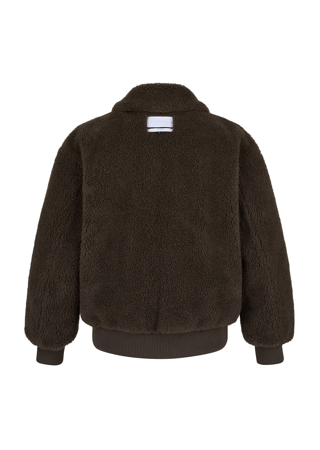 cotton reversible shearling jumper, brown