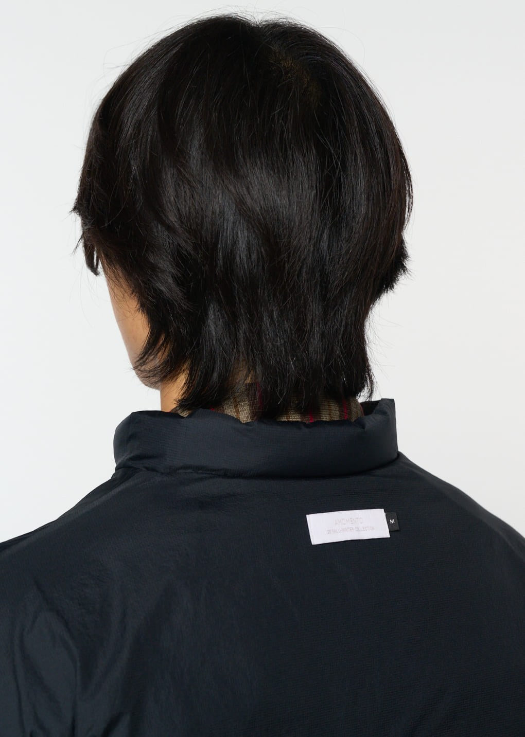 goose down reversible jumper, black