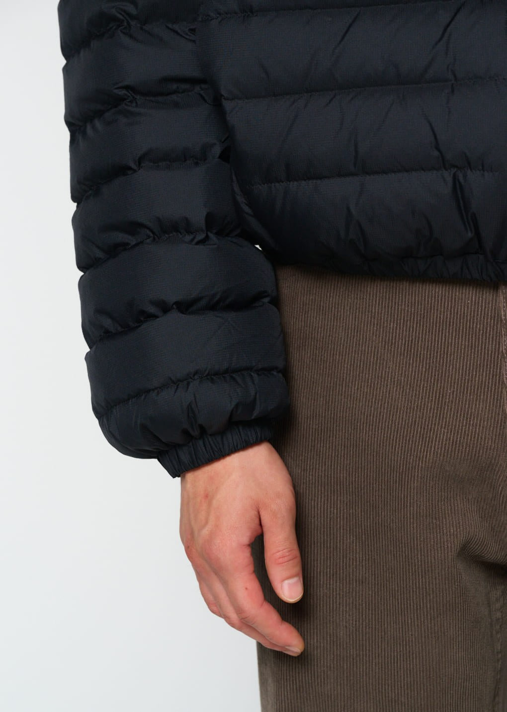 goose down reversible jumper, black