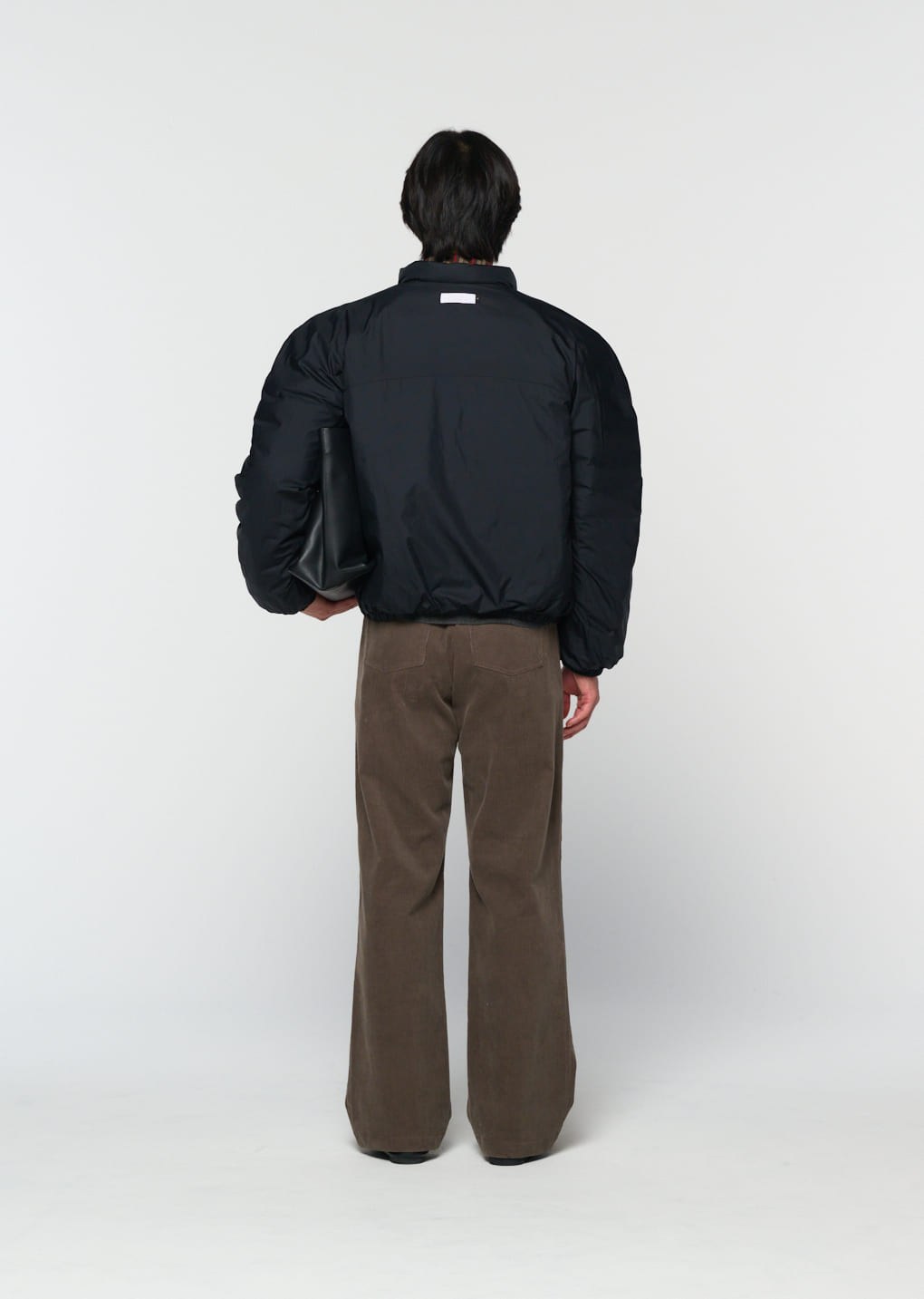 goose down reversible jumper, black