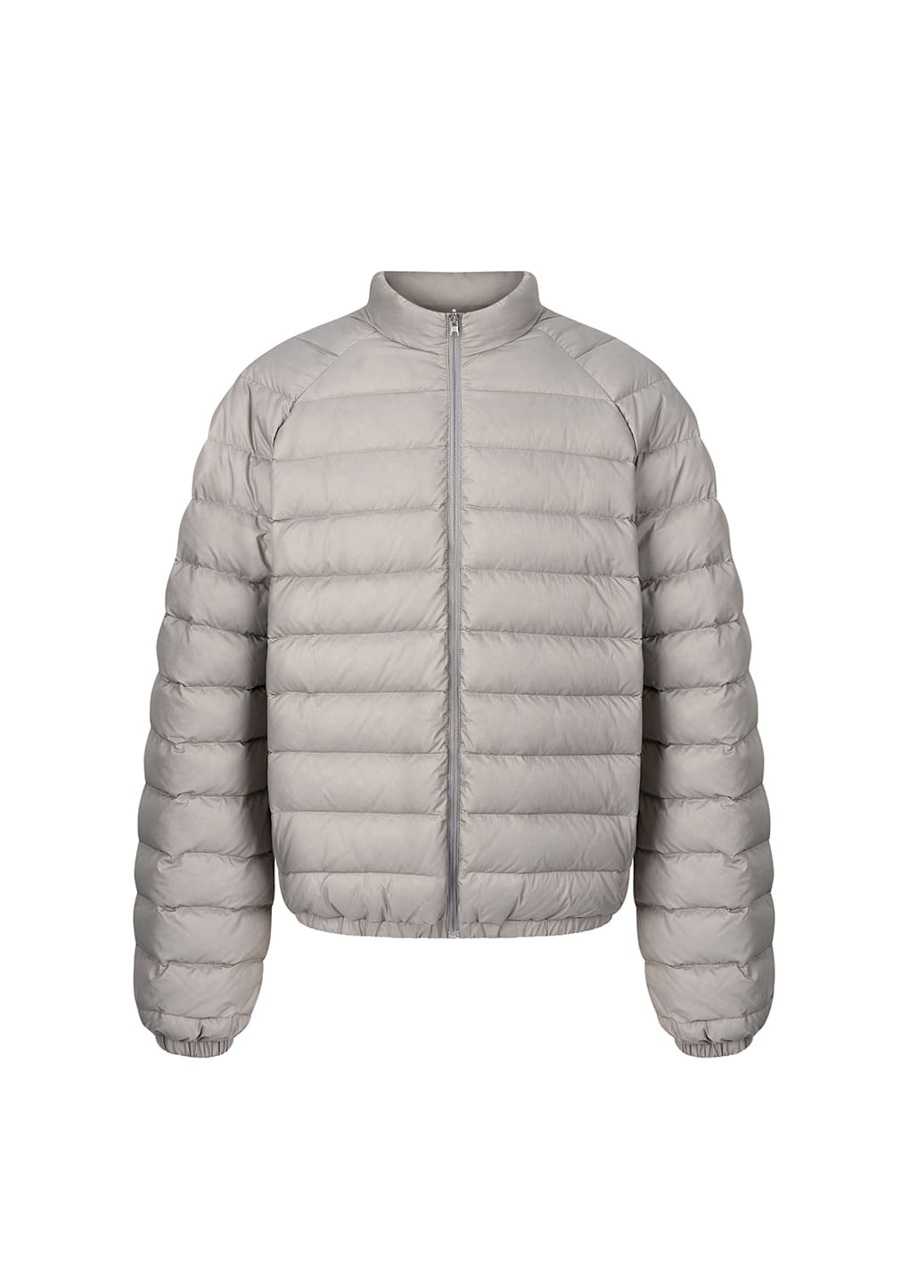goose down reversible jumper, grey