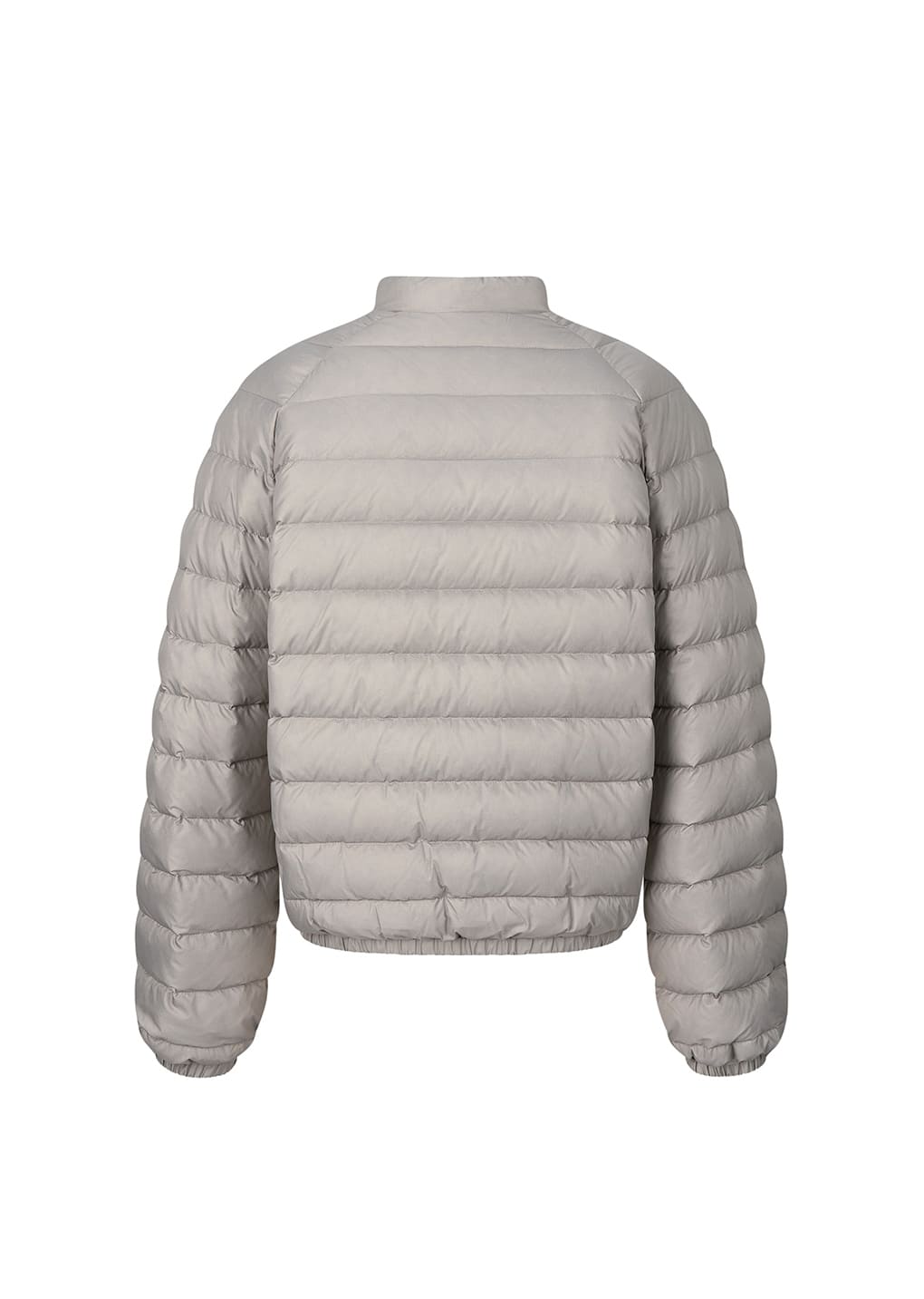 goose down reversible jumper, grey