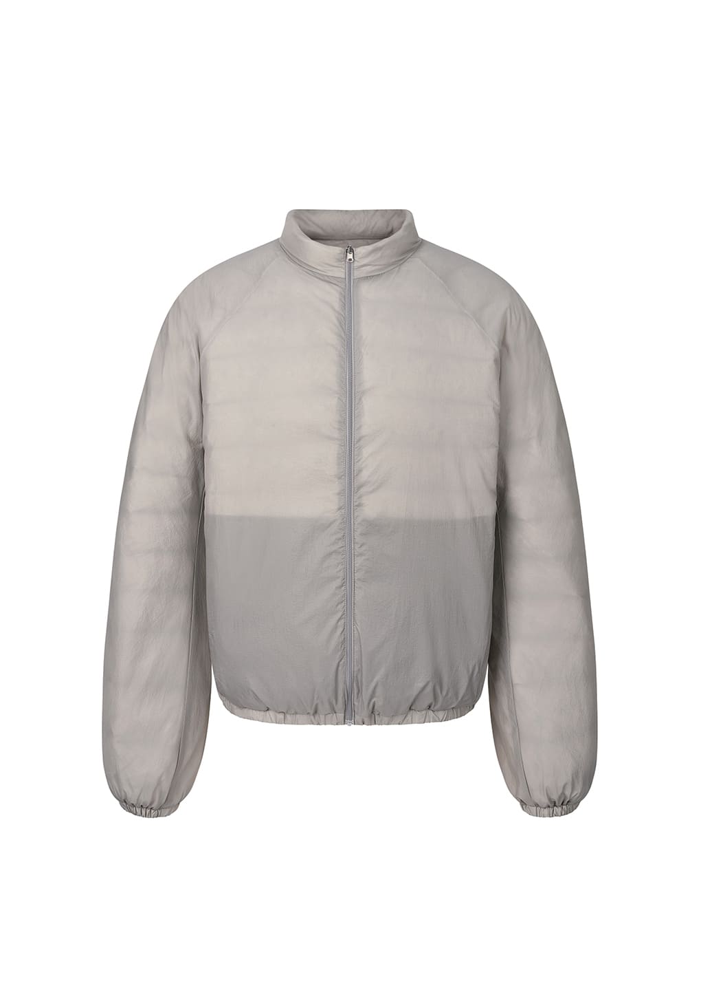 goose down reversible jumper, grey