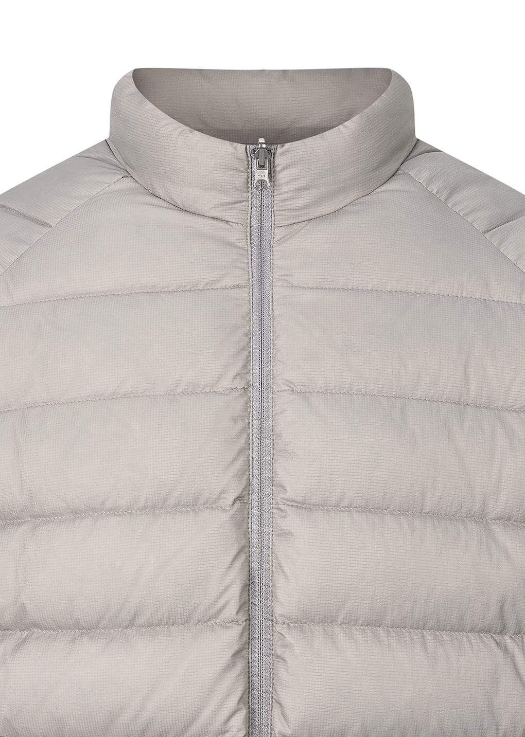 goose down reversible jumper, grey