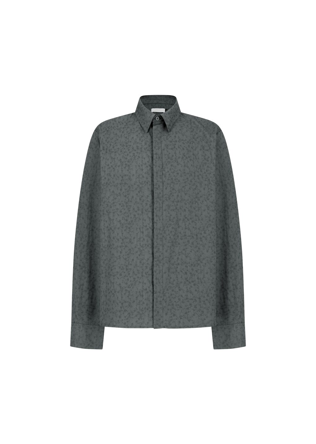 floral basic shirt, grey