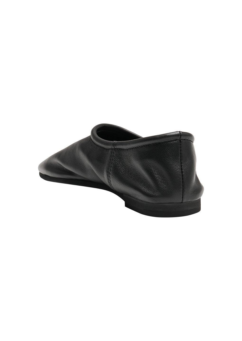 men's lambskin slip on loafer, black