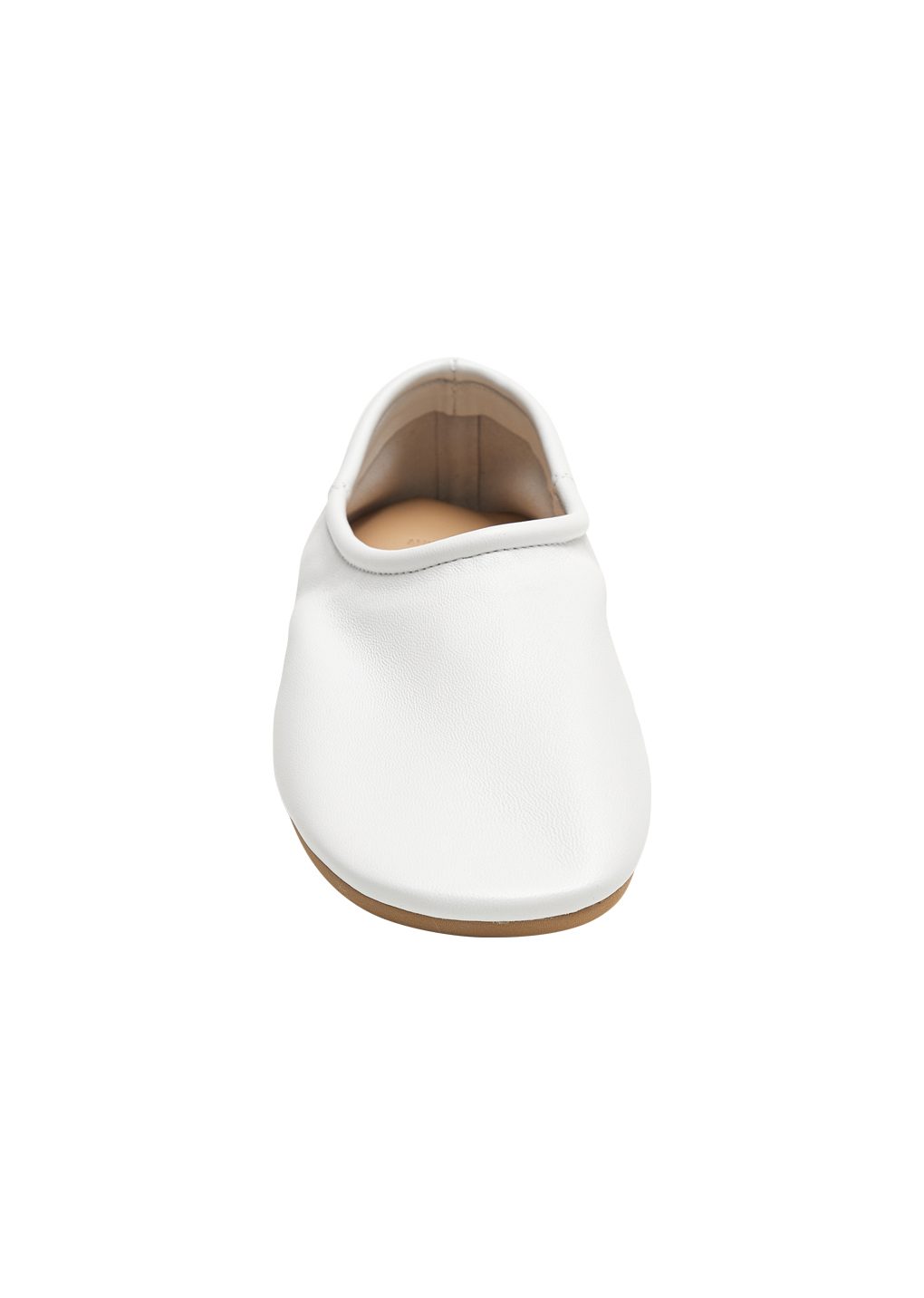 men's lambskin slip on loafer, white