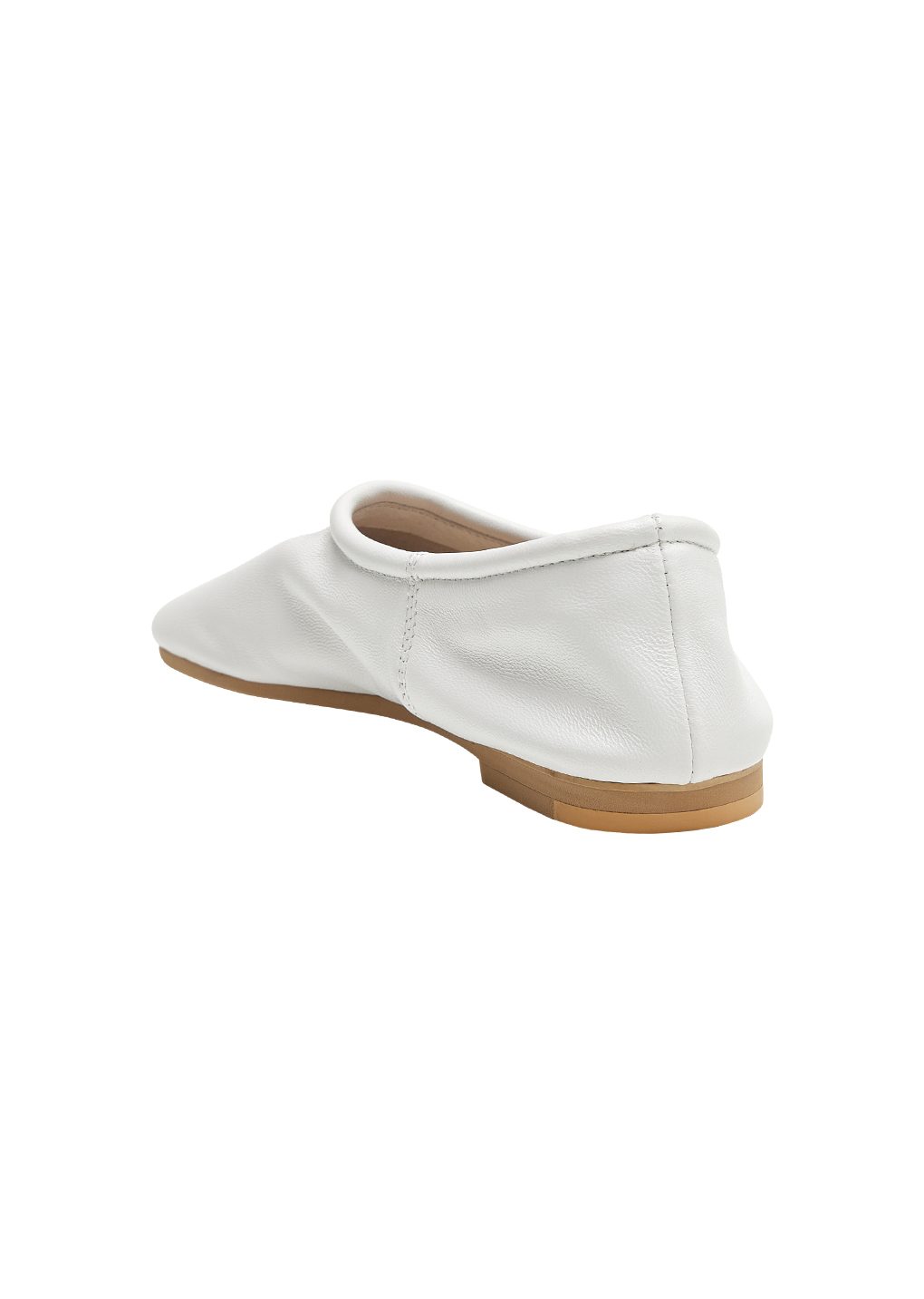 men's lambskin slip on loafer, white