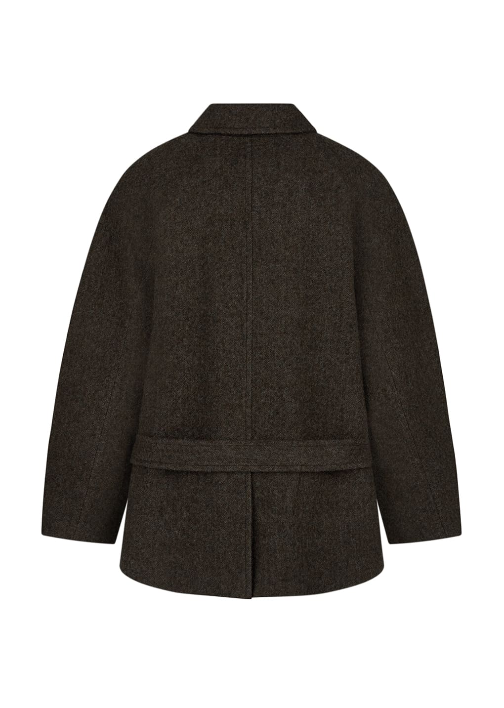 belted mid coat, khaki