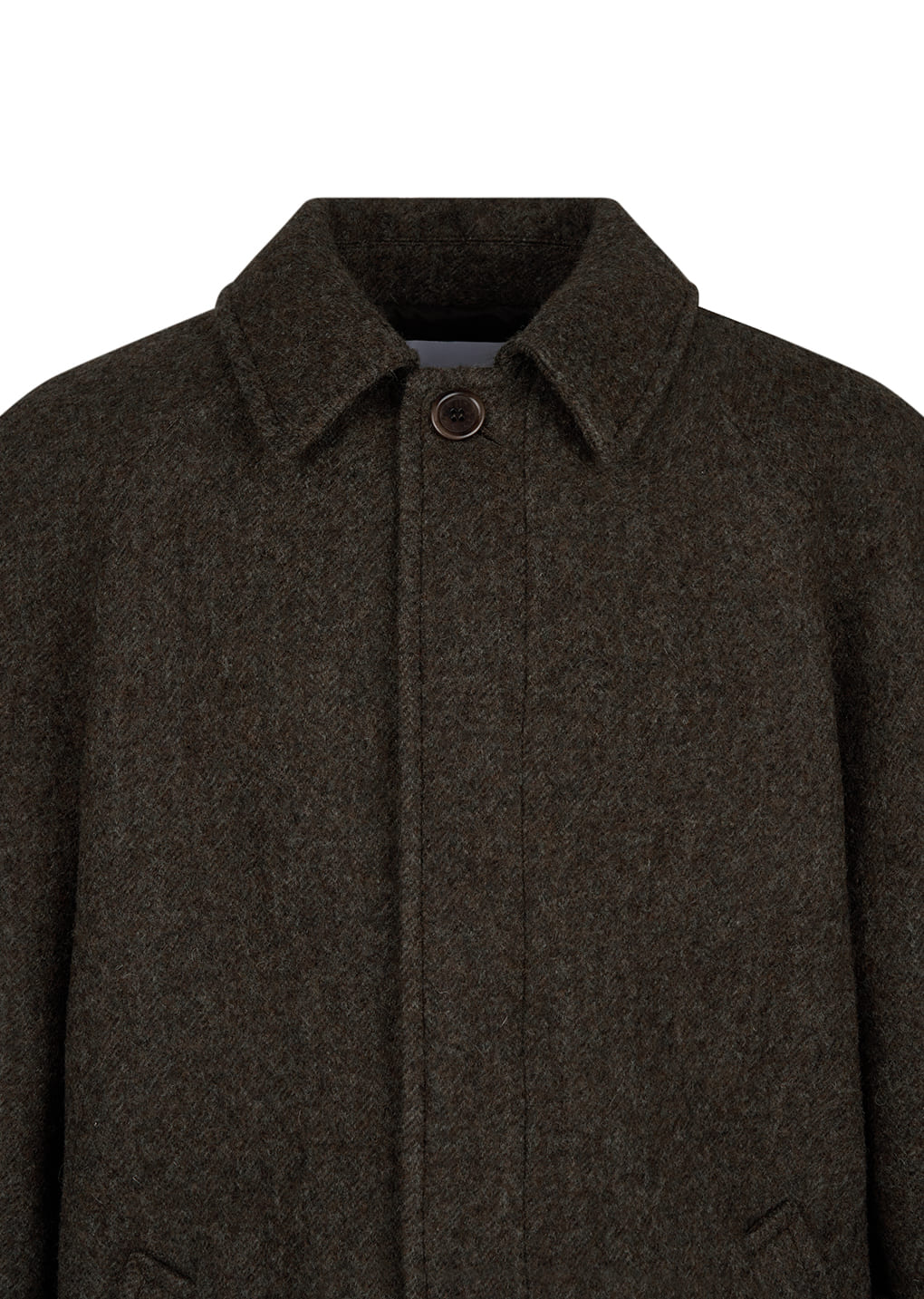belted mid coat, khaki
