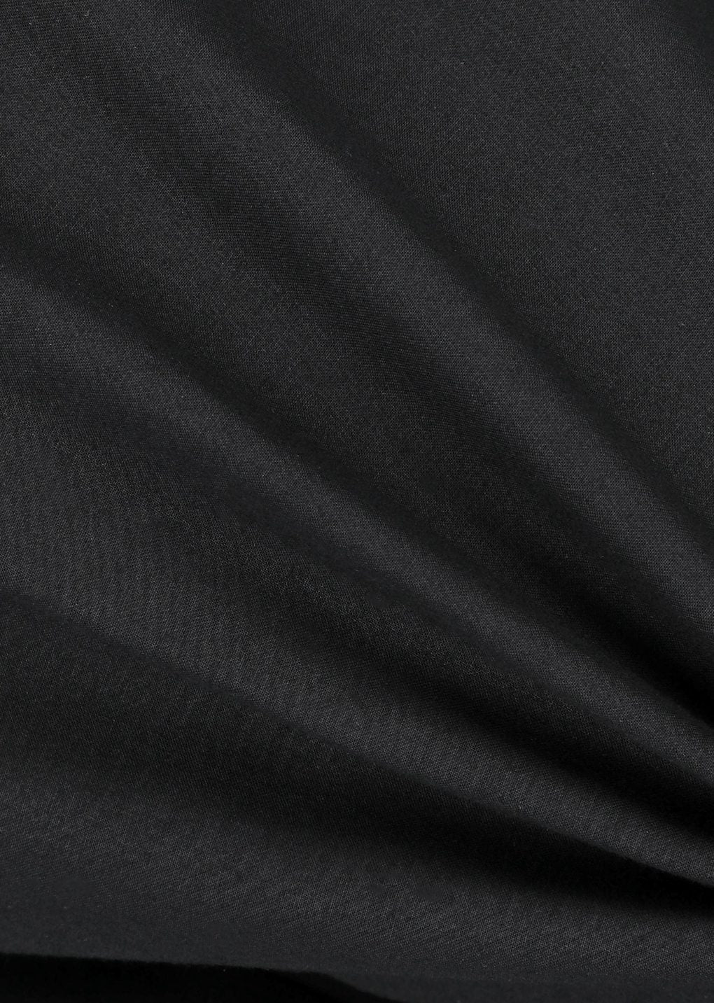 men's curved long pants, black