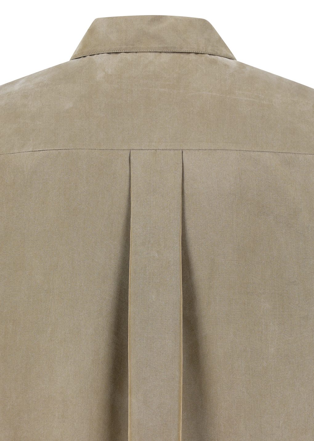 cupro shirt, khaki