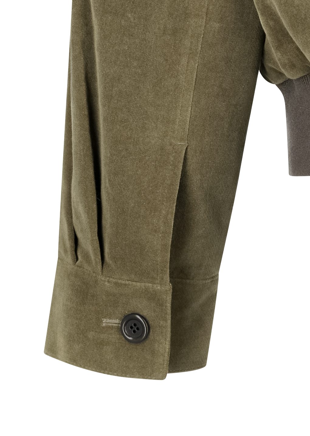 velvet zip up jumper, khaki