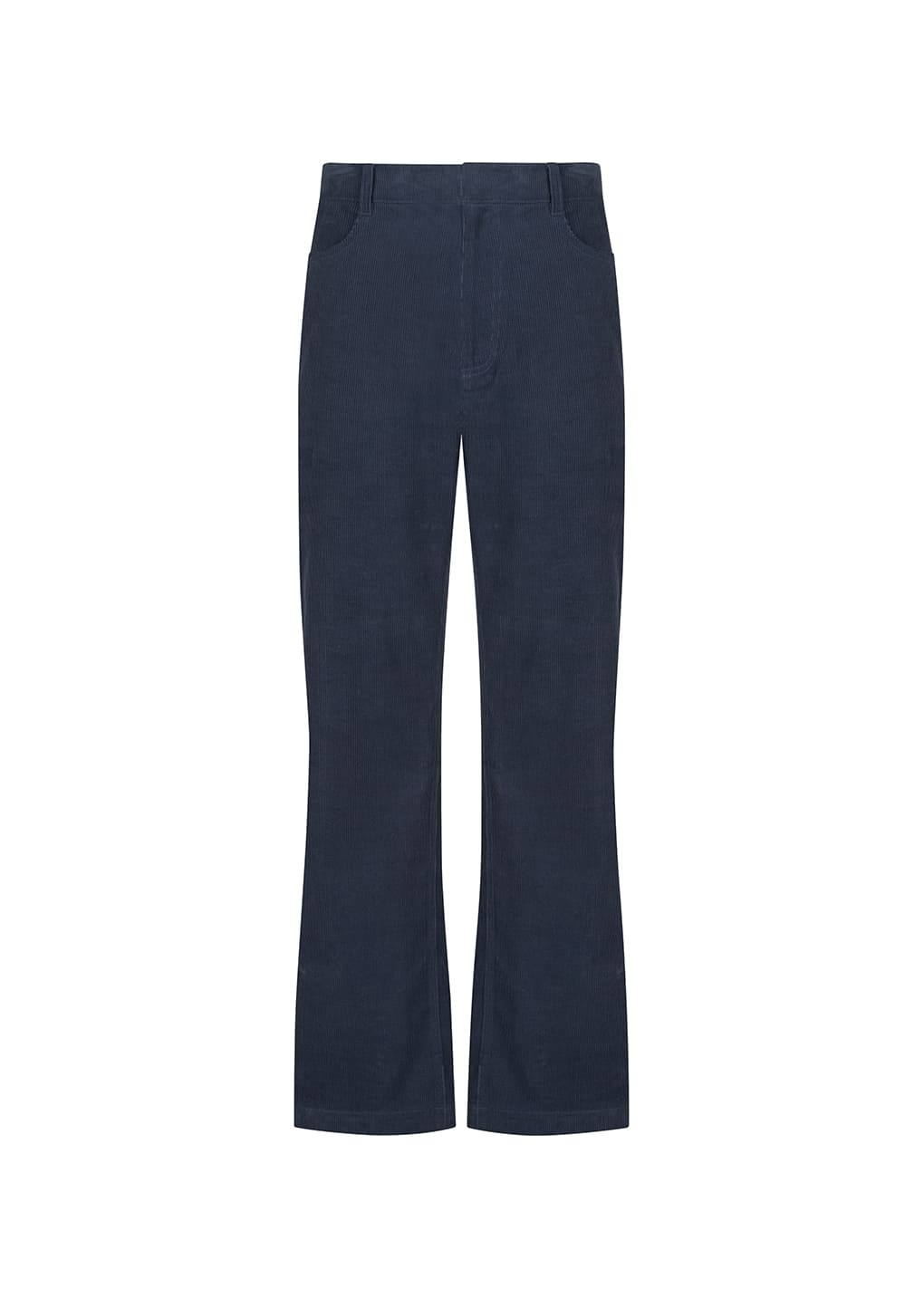 corduroy straight pants, blue