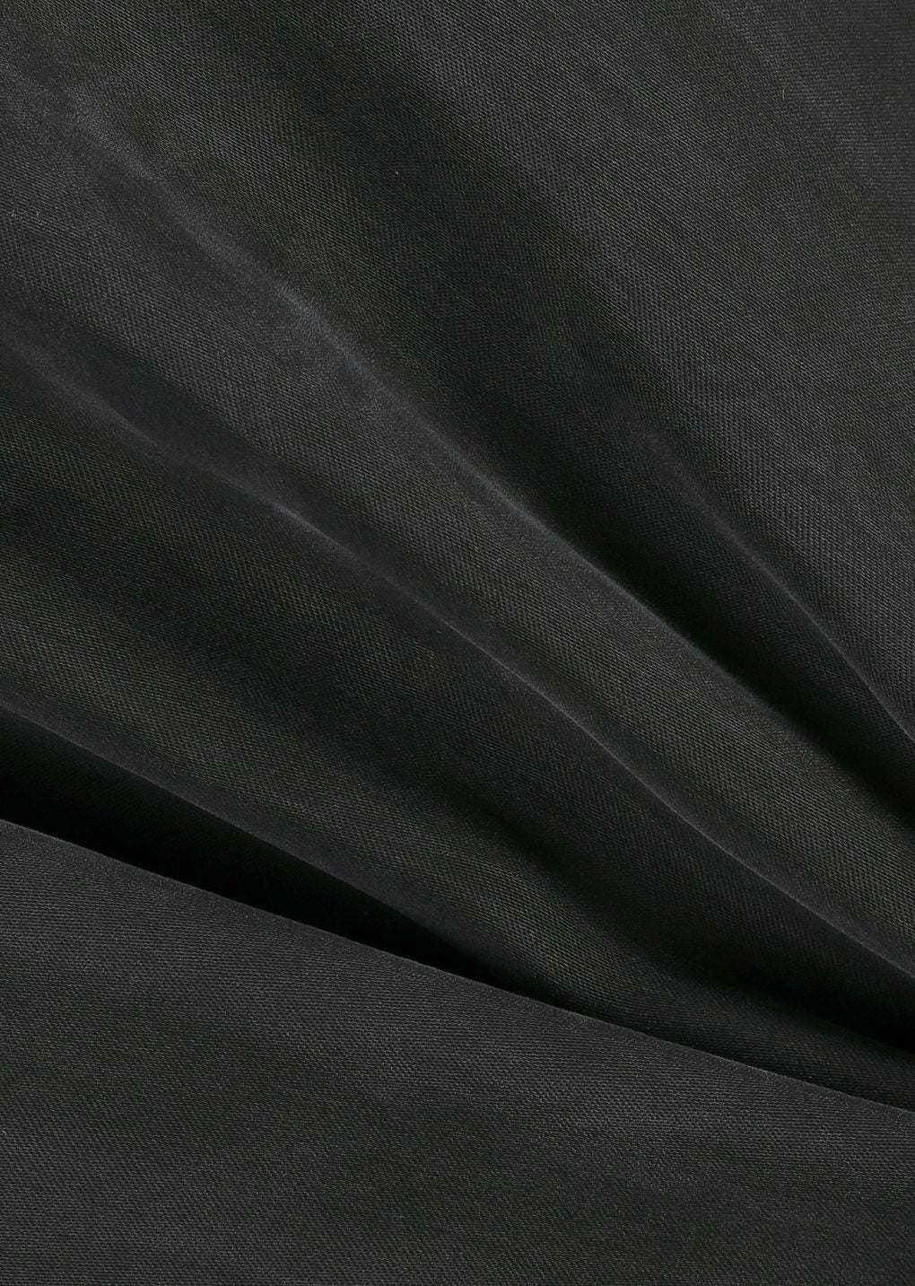 ribbed silky blouson, black
