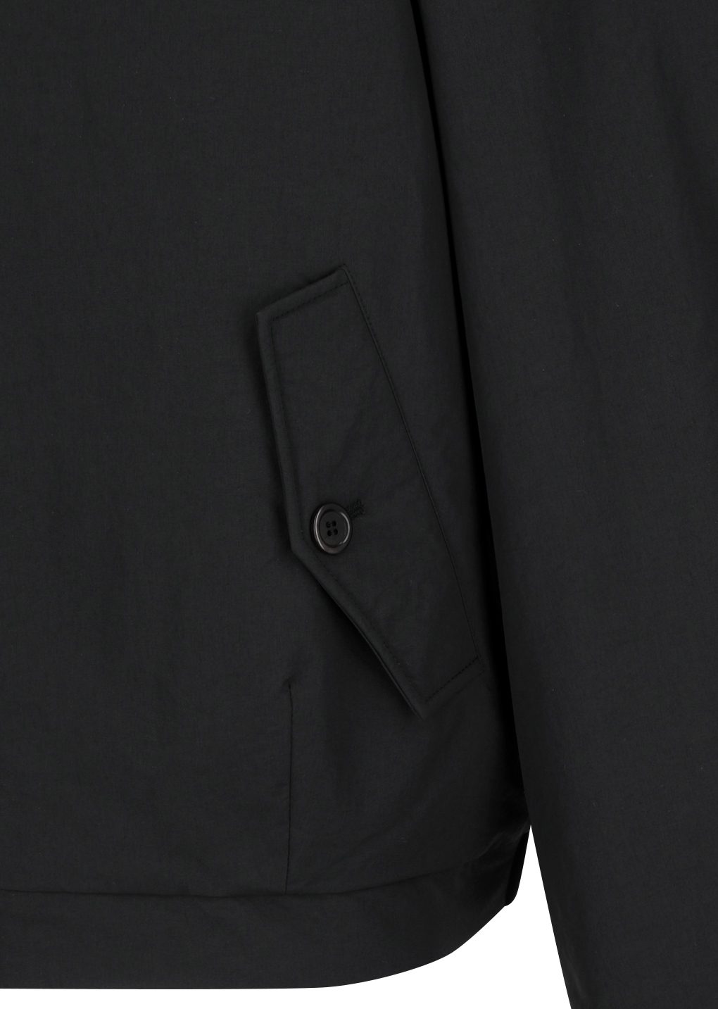 padded cotton nylon jumper, black