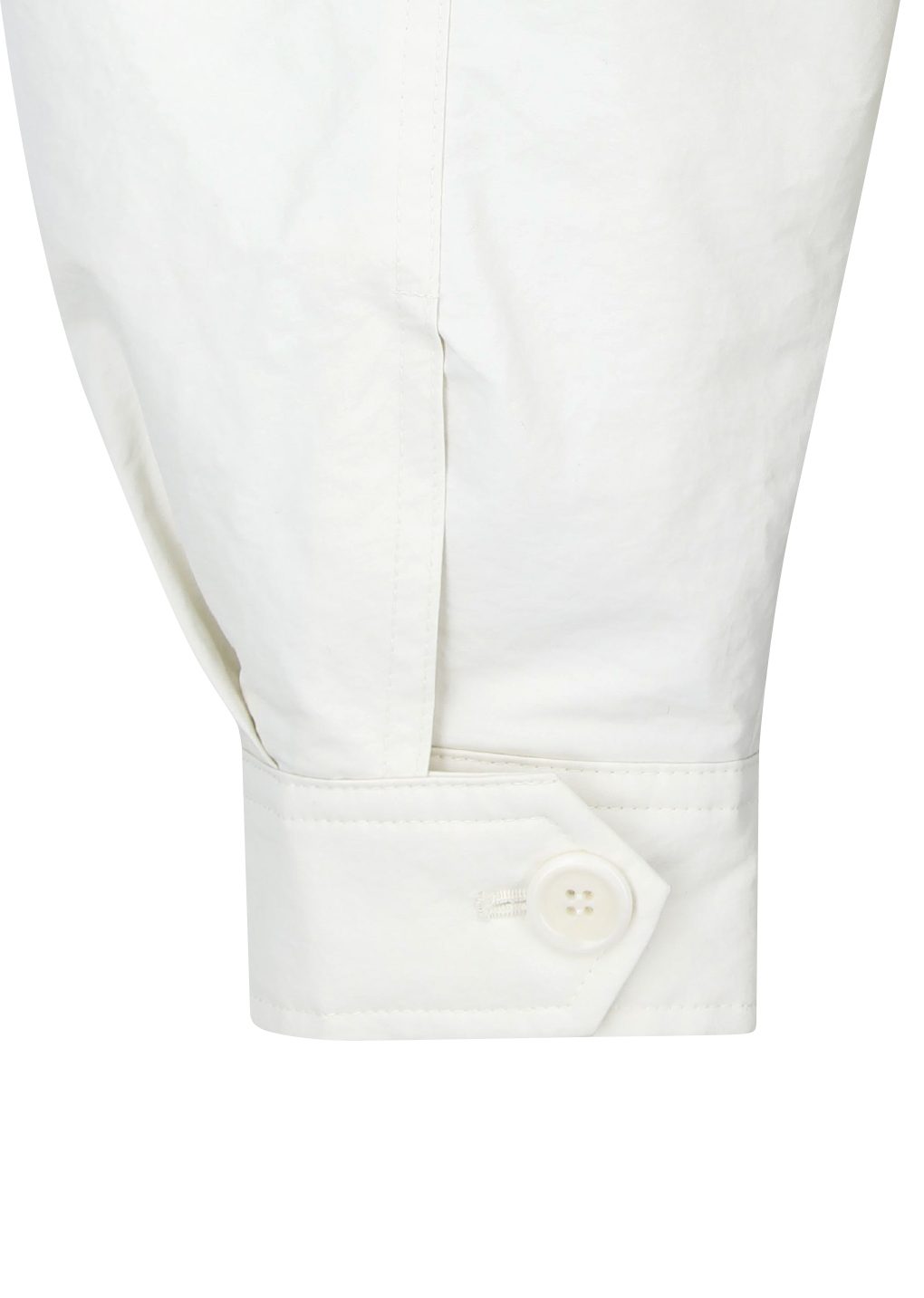 padded cotton nylon jumper, ecru