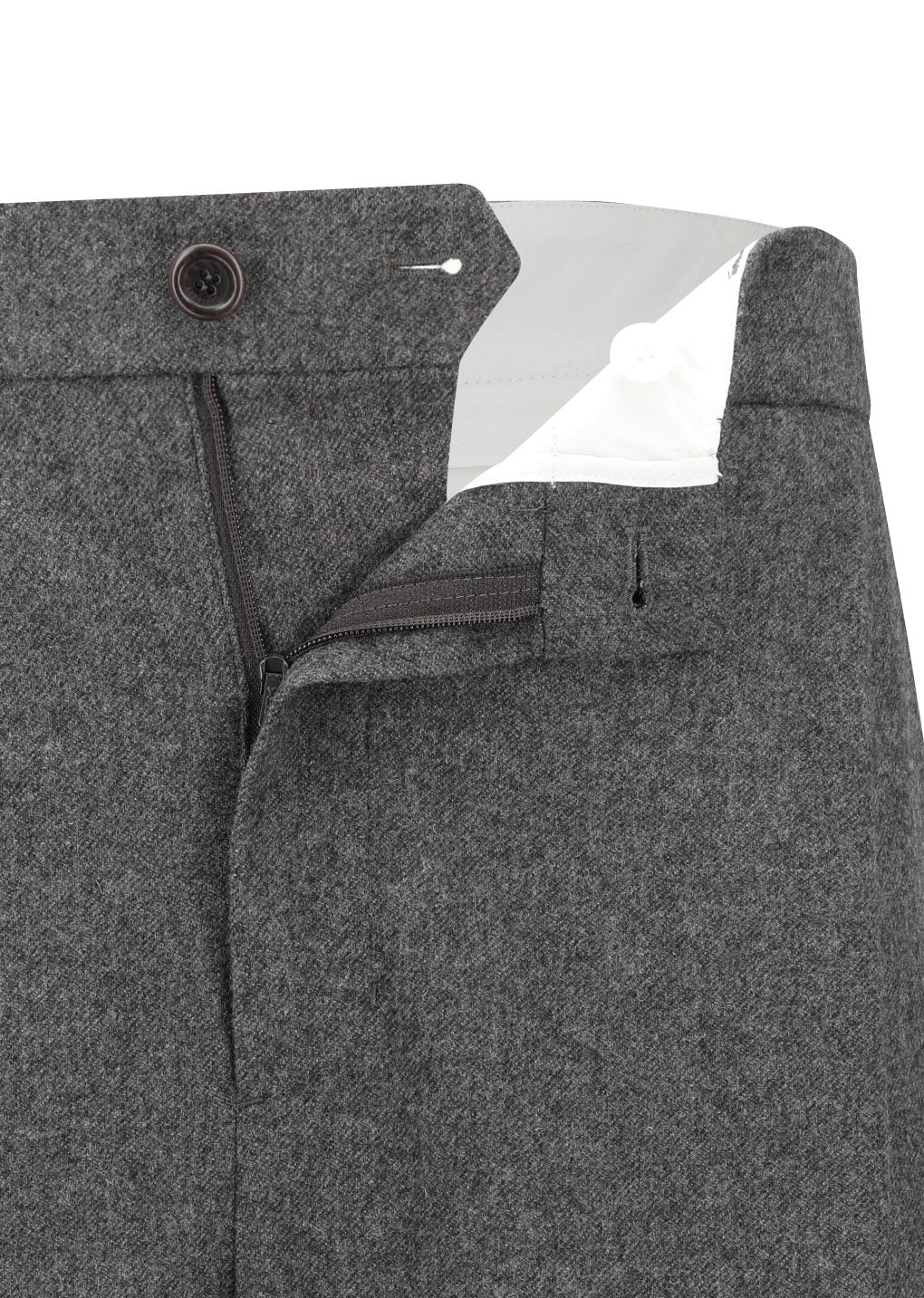tapered wool pants, charcoal