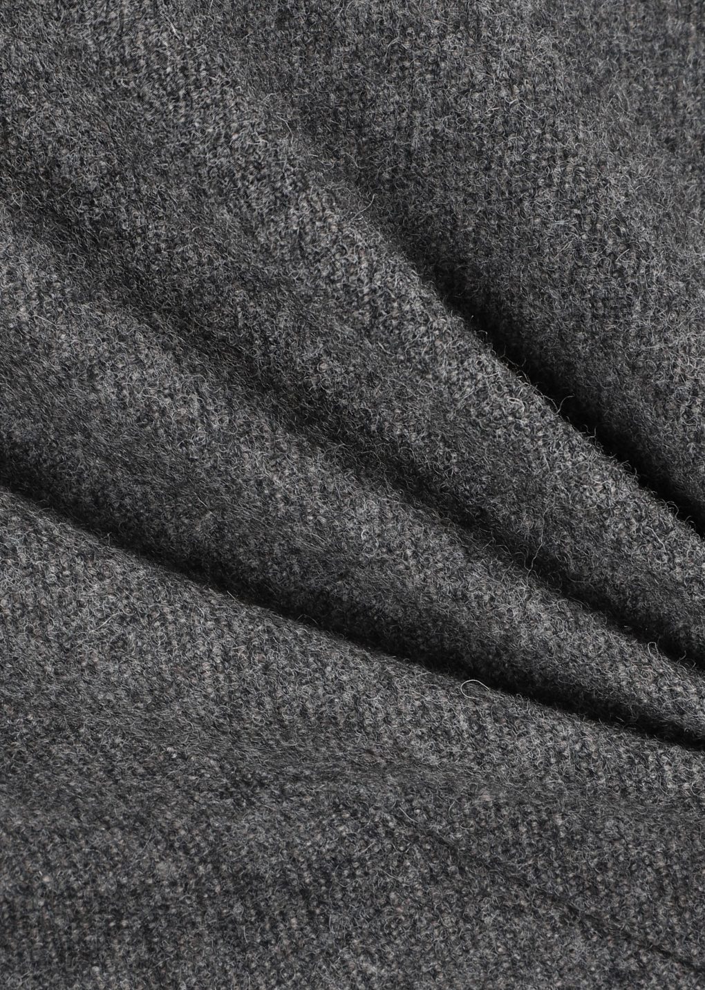 tapered wool pants, charcoal