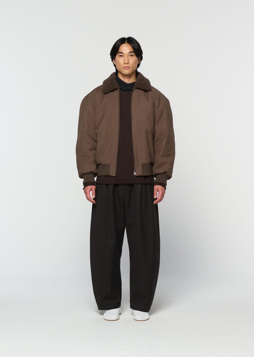 cotton banding pants, black hover