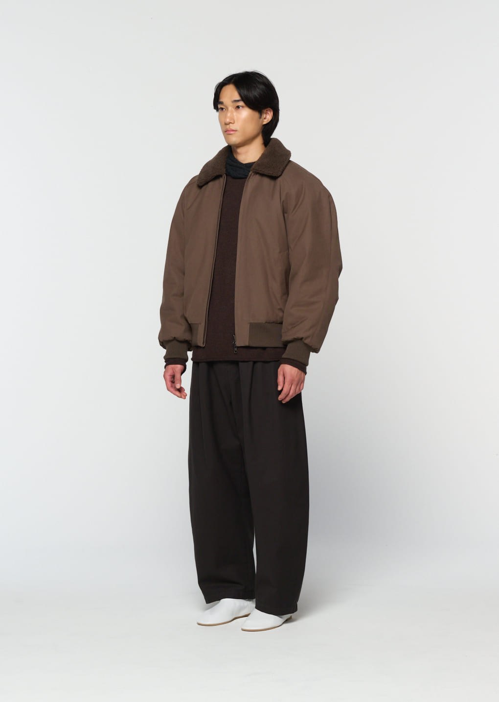 cotton banding pants, black