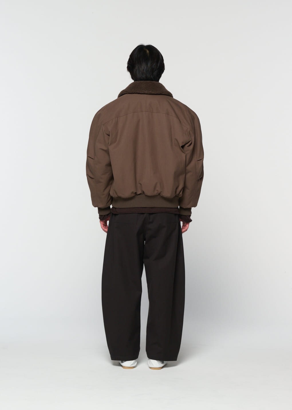 cotton banding pants, black
