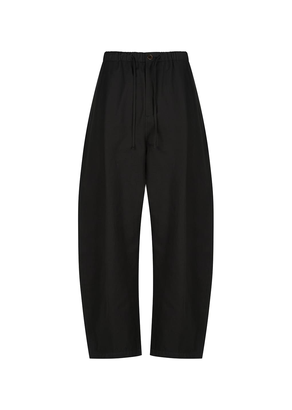 cotton banding pants, black