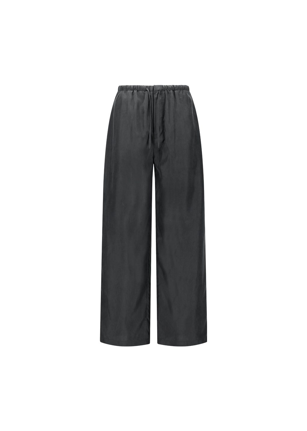 cupro banding pants, charcoal