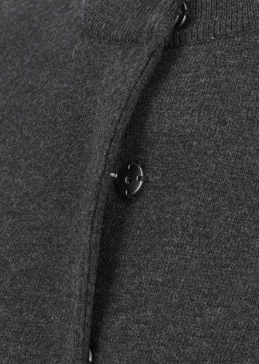 rounded sleeve cardigan, charcoal