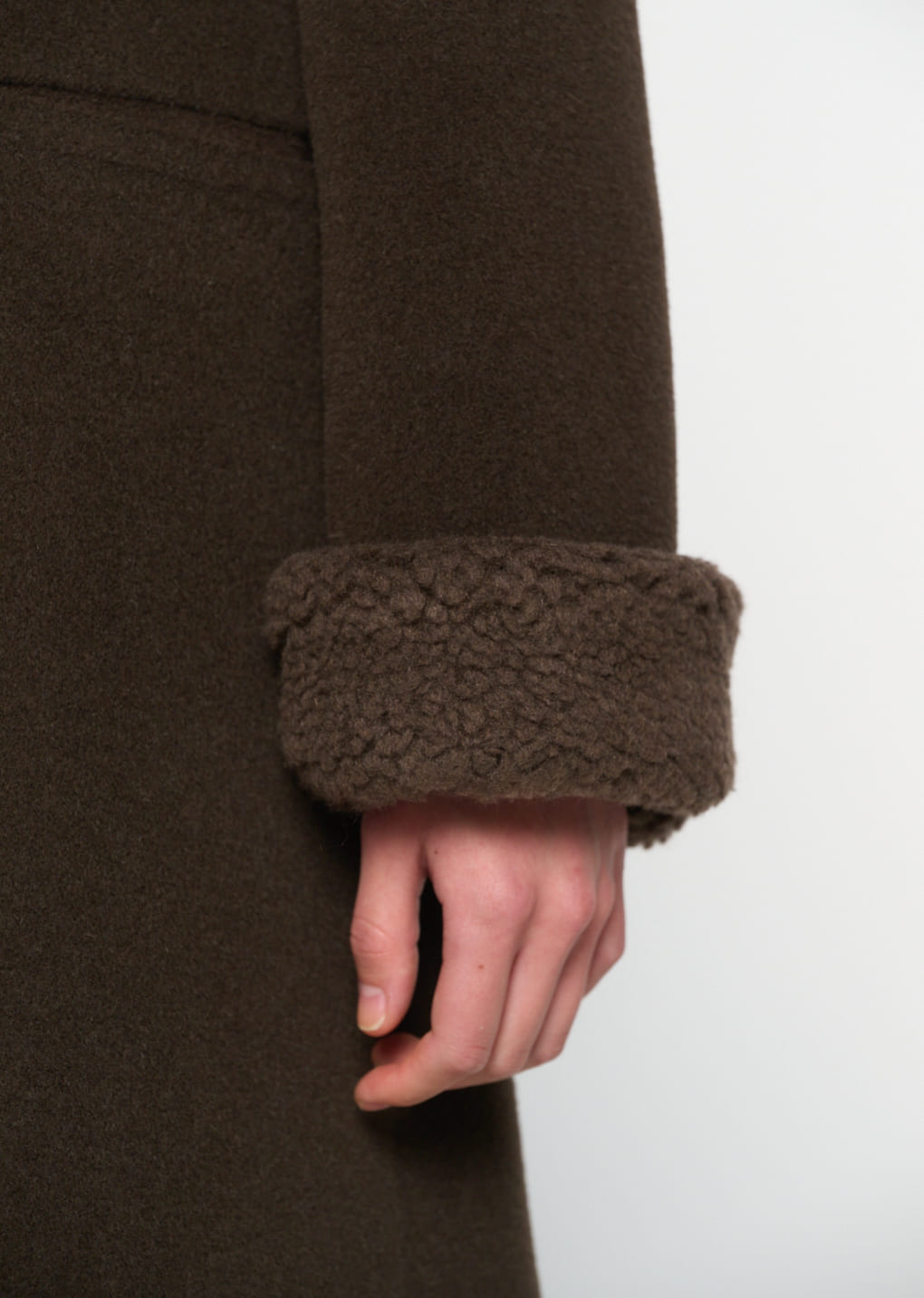 single maxi long coat, brown