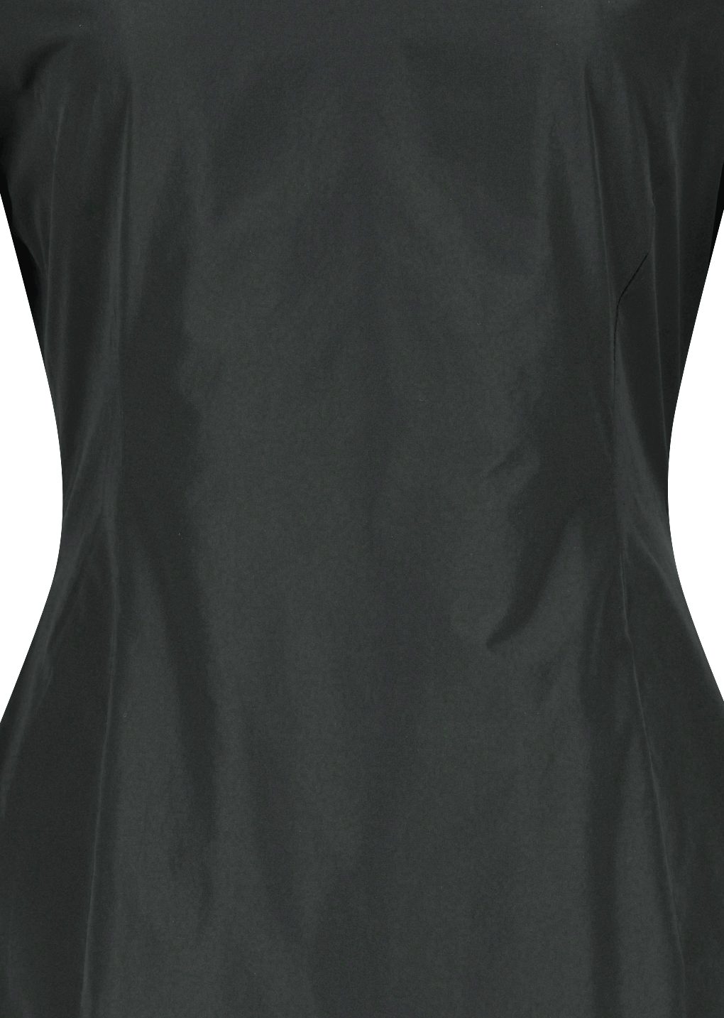 silk taffeta dress, black