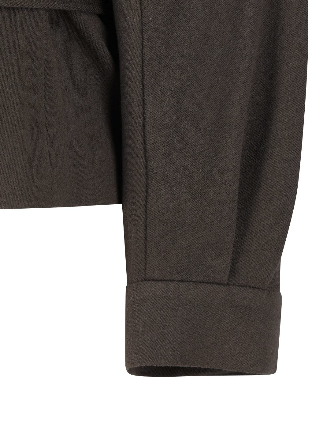 belted wool jacket, brown