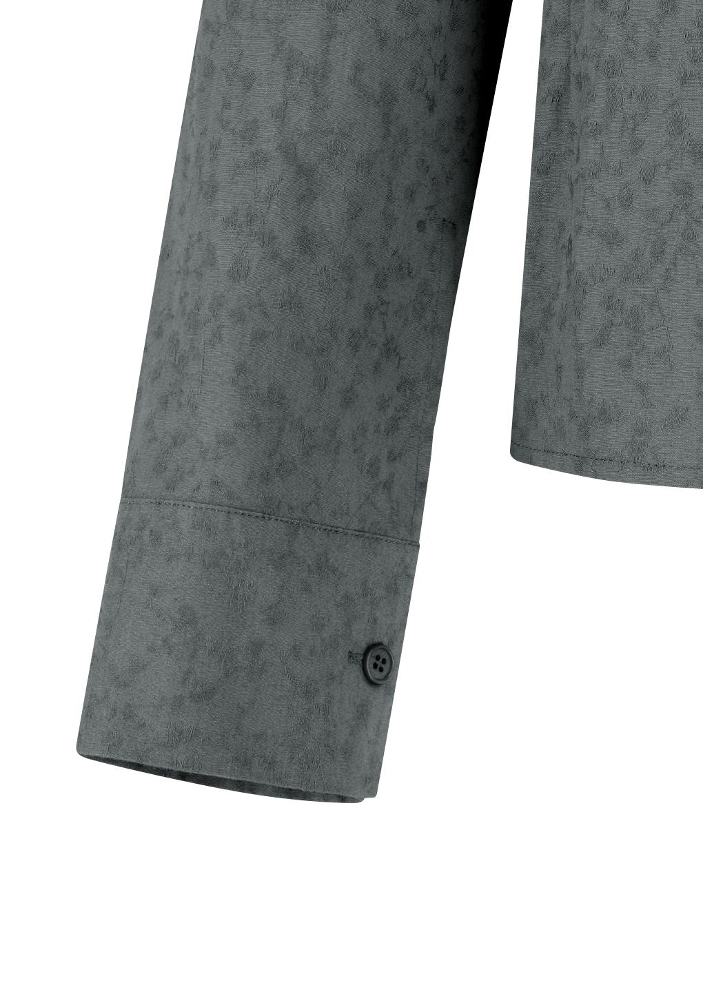 floral slim shirt, grey