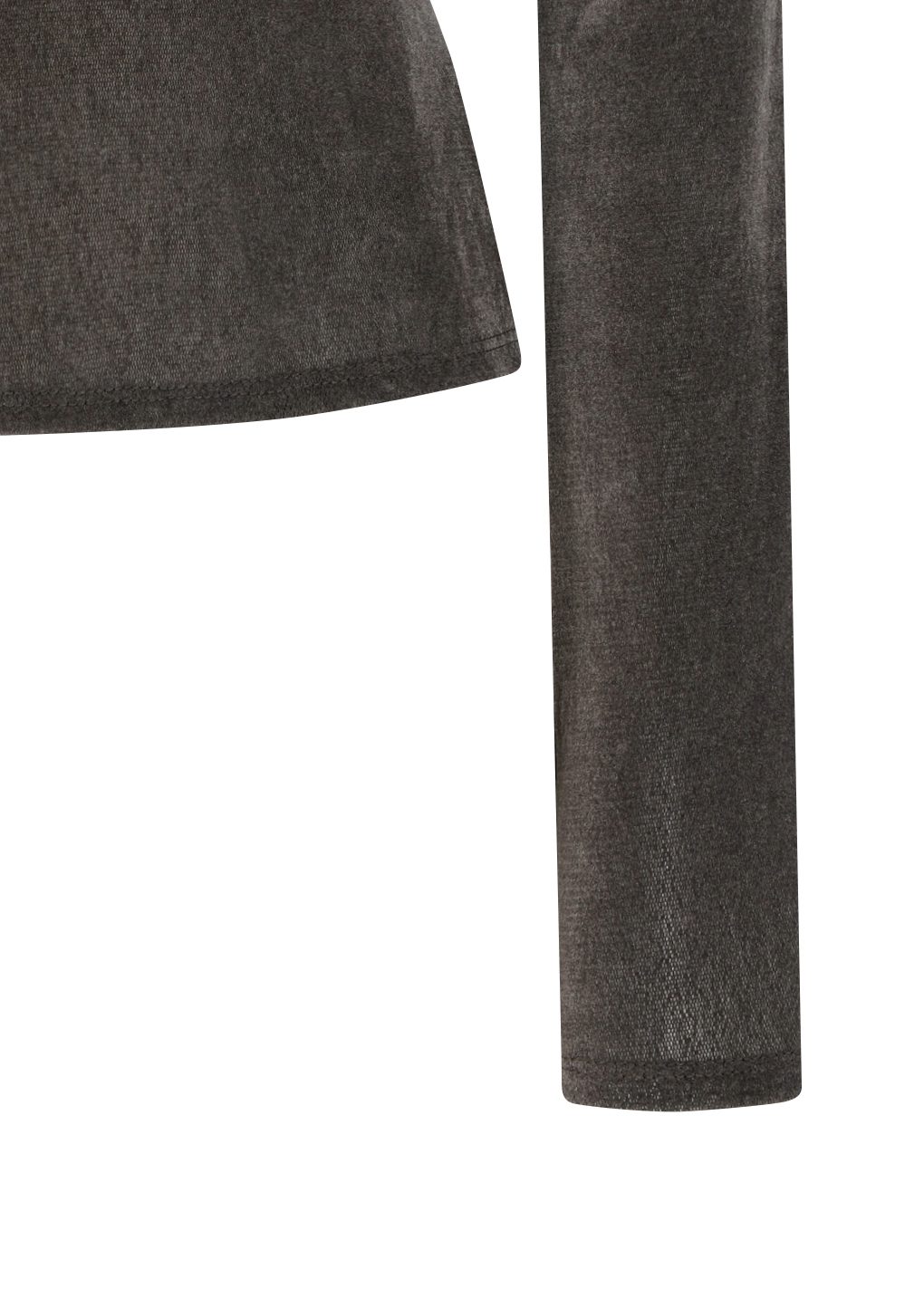 mock neck top, brown
