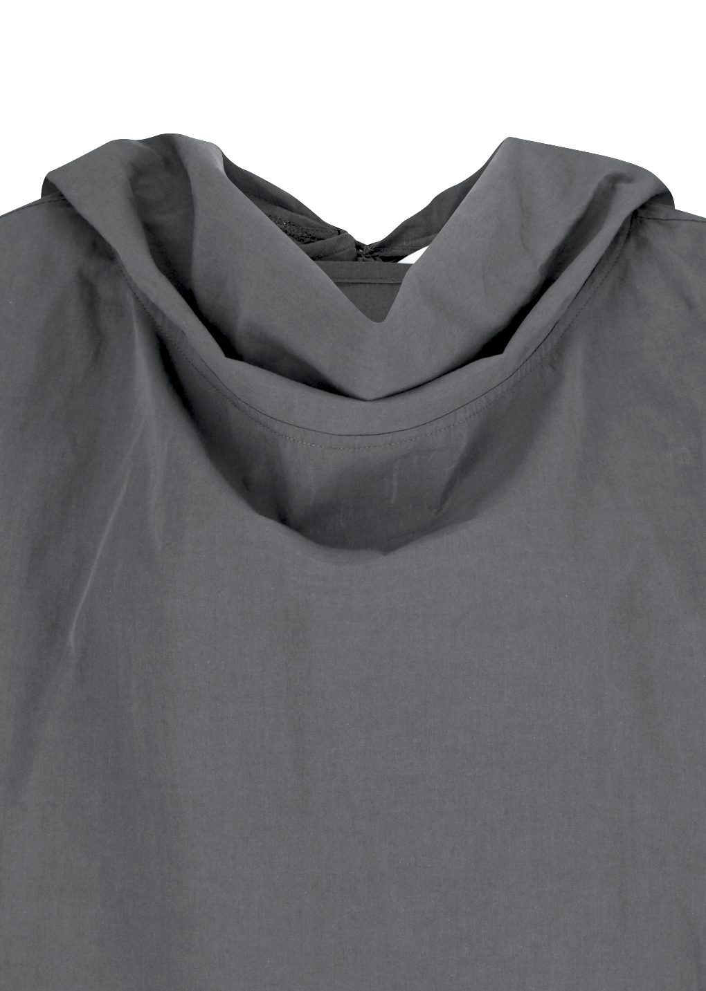 cotton scarf top, charcoal