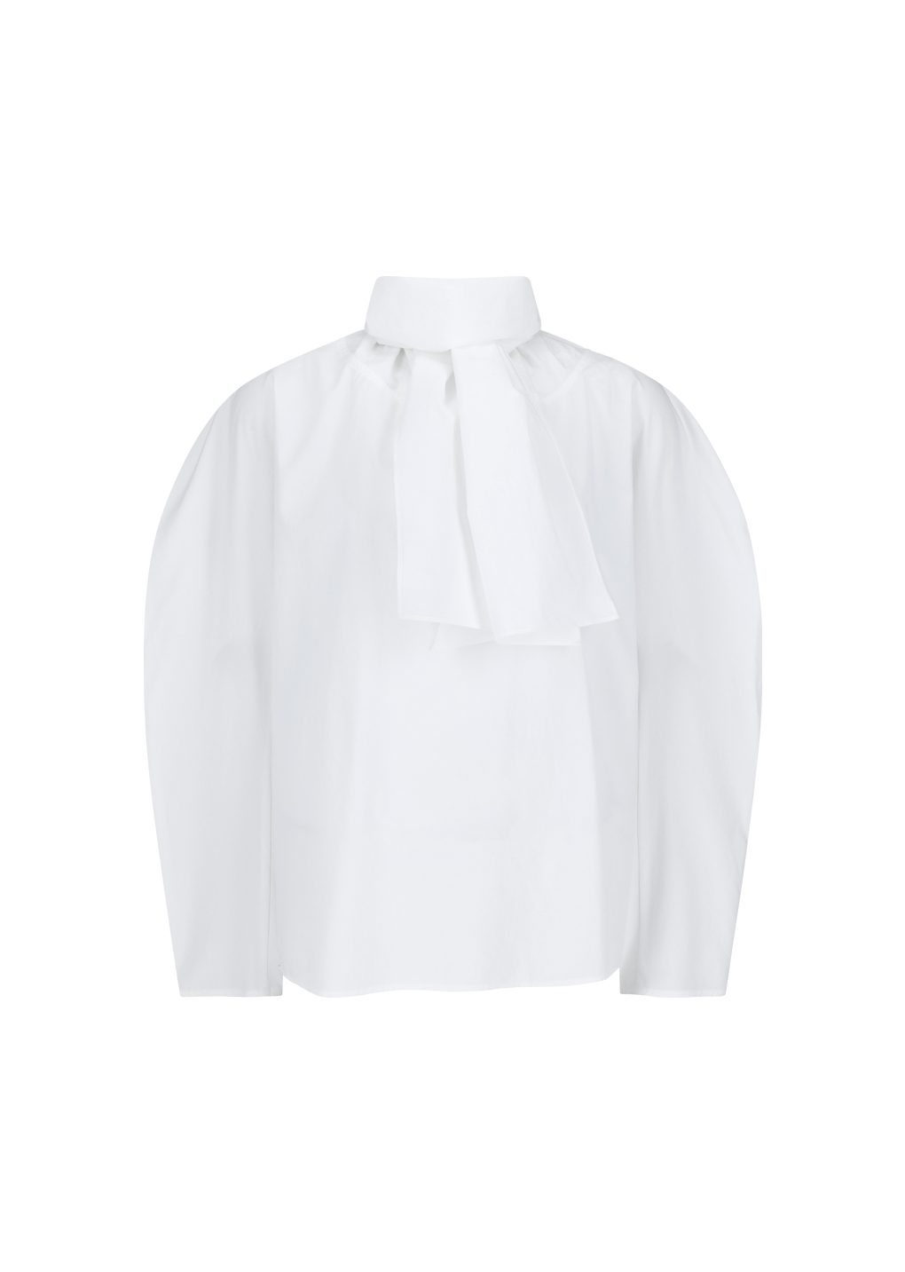 cotton scarf top, white