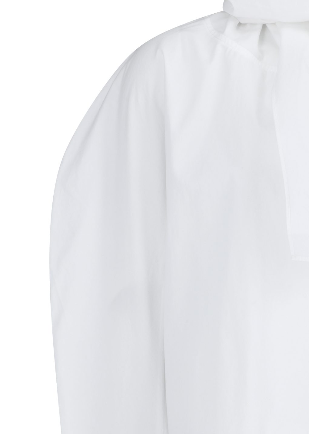 cotton scarf top, white