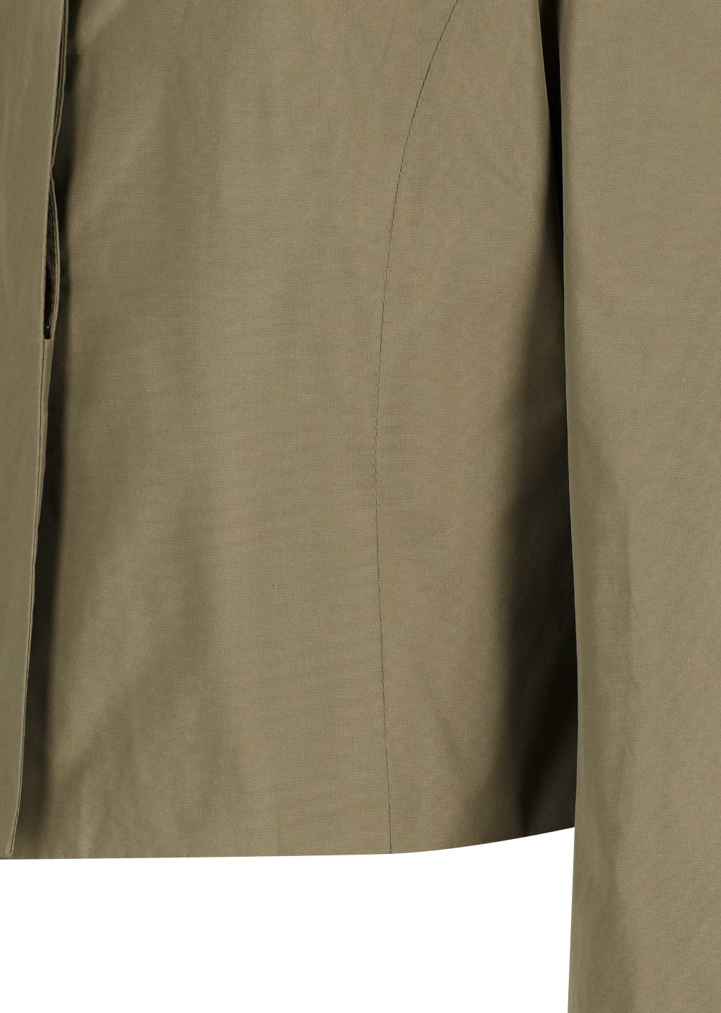 silk taffeta jacket, khaki