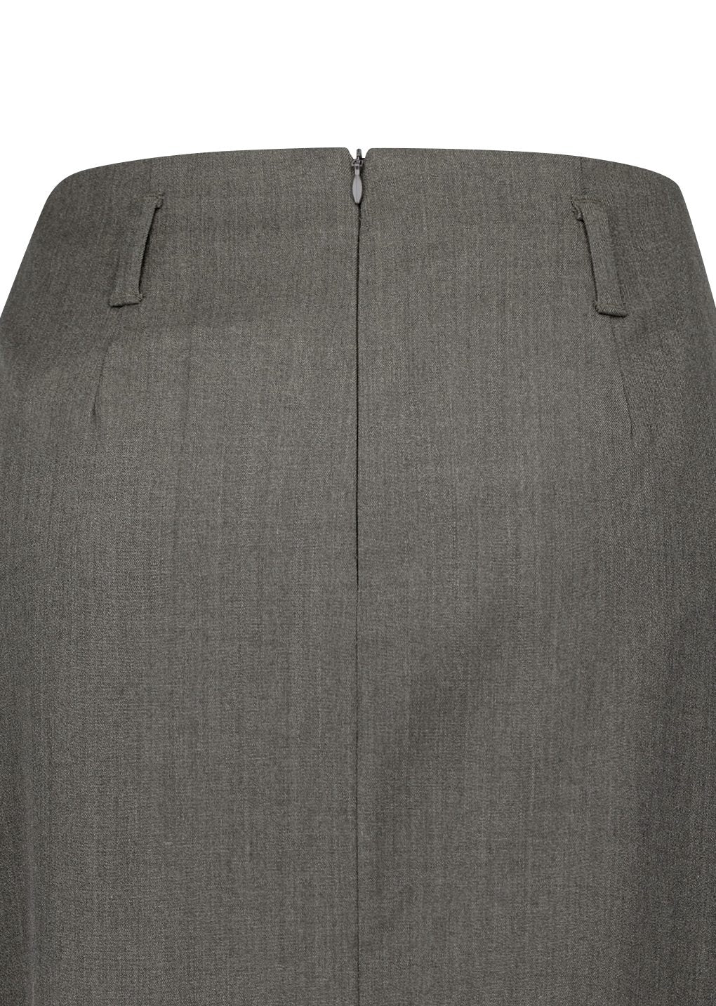 wool pencil skirt, brown