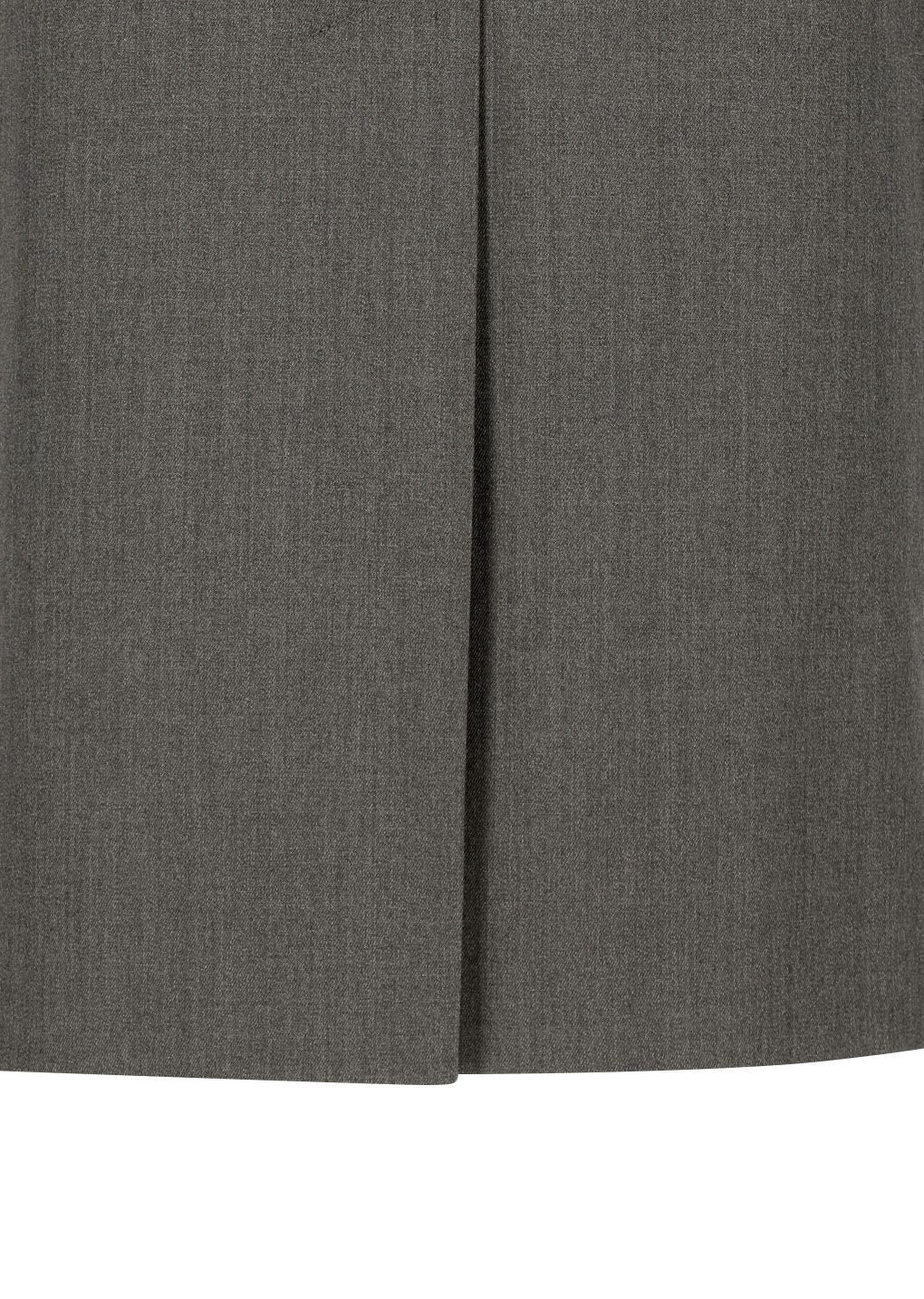 wool pencil skirt, brown