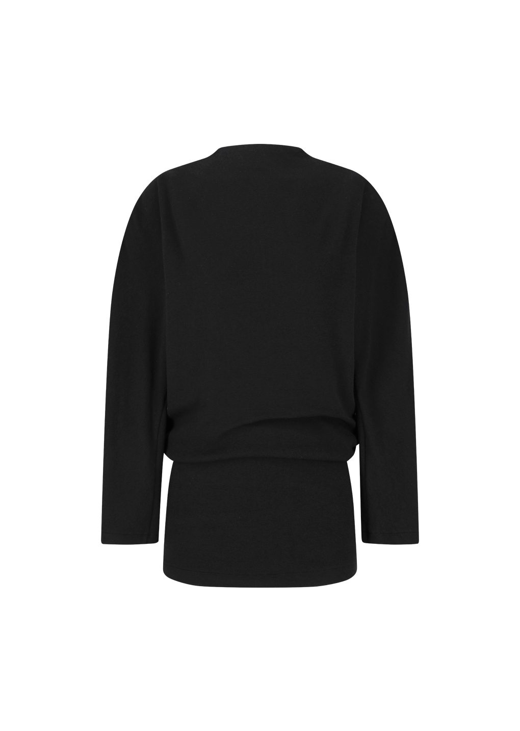 jersey padded mini dress, black