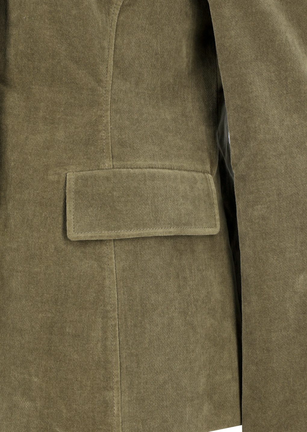 velvet jacket, khaki
